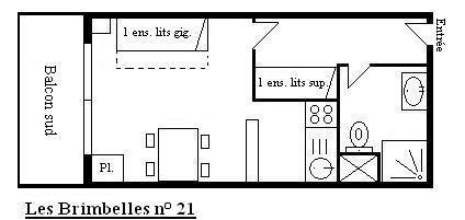 Appartement Brimbelles MRB070-021 - Méribel Centre 1600 