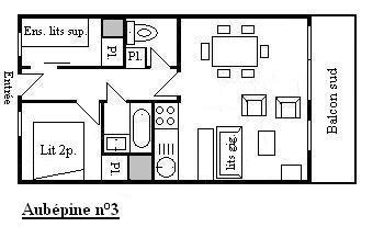 Appartement Aubepine MRB040-003 - Méribel Centre 1600 