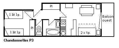 Appartement Chandonnelles 2 MRB100-P03 - Méribel Centre 1600 