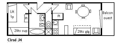 Appartement Cirse MRB170-J04 - Méribel Centre 1600 