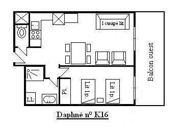 Appartement Daphne MRB210-K16 - Méribel Centre 1600 