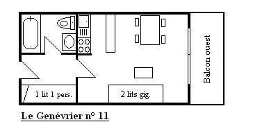 Appartement Genevrier MRB320-011 - Méribel Centre 1600 