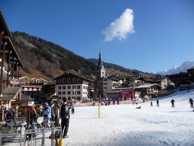 Studio cabine au centre, balcon sud, parking, proche pistes et commerces FR-1-459-89 - La Clusaz