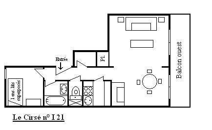 Appartement Cirse MRB170-I21 - Méribel Centre 1600 