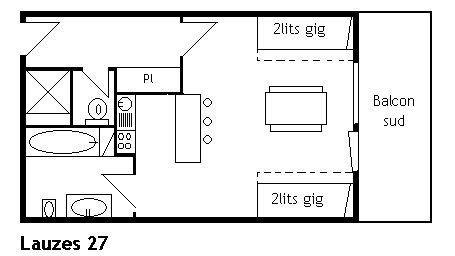 Appartement Lauzes MRB440-027 - Méribel Centre 1600 