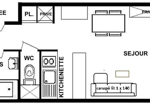 Charmant 2 pièces aux Saisies, balcon sud-ouest, centre station, 4 pers., classé 2 étoiles FR-1-594- - Les Saisies