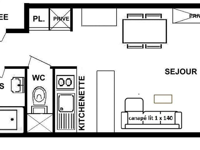 Appartement Les Saisies, 2 pièces, 4 personnes - Les Saisies