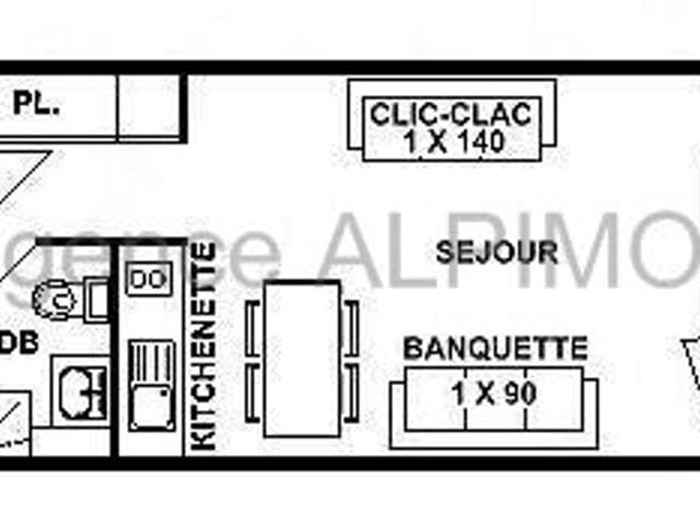 Studio cosy avec terrasse aux Saisies, proche pistes et centre, 3 pers. FR-1-594-171 - Les Saisies