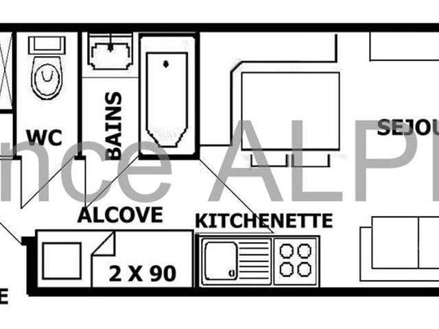 Appartement Les Saisies, 2 pièces, 4 personnes - Les Saisies