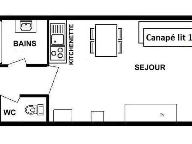 Charmant studio alcôve Les Saisies - 4 pers, proche centre, balcon FR-1-594-144 - Les Saisies