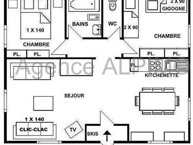 Appartement 3 pièces, 8 pers., montagnes, Les Saisies FR-1-594-55 - Les Saisies