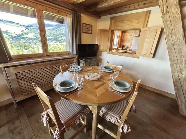 Appartement 3 pièces+cabine à Megève, près des pistes, terrasse, parking, 6 couchages FR-1-597-1 - Megève