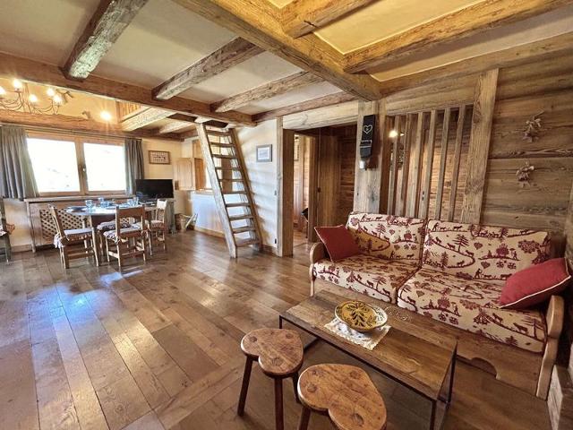 Appartement 3 pièces+cabine à Megève, près des pistes, terrasse, parking, 6 couchages FR-1-597-1 - Megève