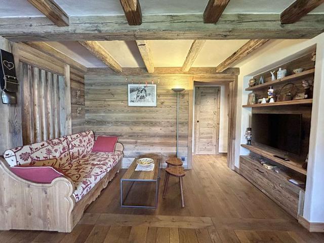 Appartement 3 pièces+cabine à Megève, près des pistes, terrasse, parking, 6 couchages FR-1-597-1 - Megève