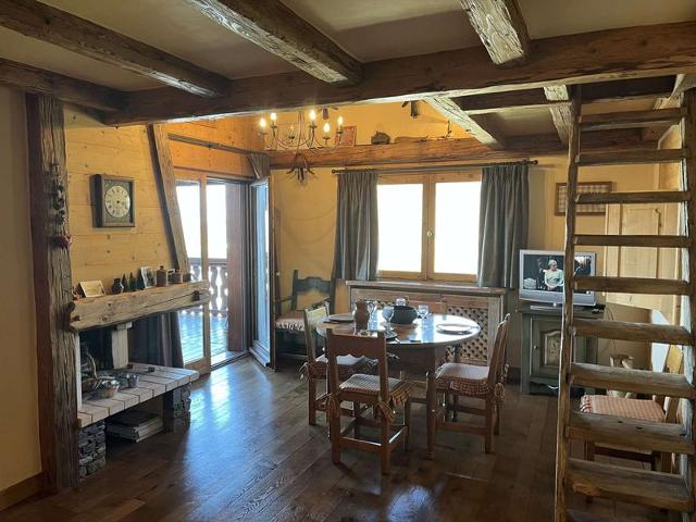 Appartement 3 pièces+cabine à Megève, près des pistes, terrasse, parking, 6 couchages FR-1-597-1 - Megève