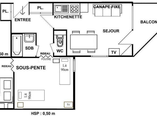 Studio cosy aux Saisies, proche pistes et commerces, 4 couchages, balcon sud-ouest FR-1-594-150 - Les Saisies