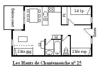 Appartement Hauts De Chantemouche MRB390-025 - Méribel Centre 1600 