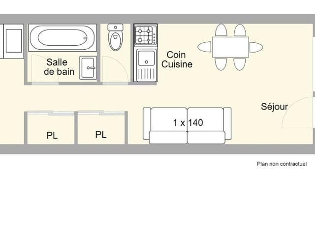 Appartement Les Saisies, 1 pièce, 5 personnes - Les Saisies