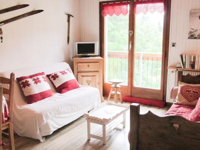 Appartement cosy, proche des pistes, stationnement, balcon, TV, et équipement cuisine complet FR-1-623-167 - Les Gets