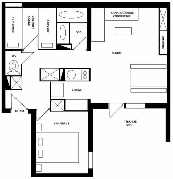 Appartements LES ROCHES - Plagne - Montchavin 