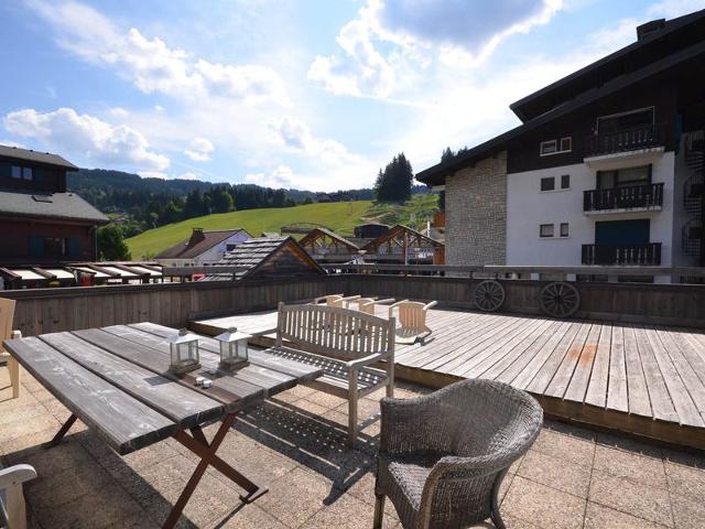 Appartement Centre Les Gets, Pied des Pistes, Belle Terrasse, 2 Ch, 1 Cabine, 6/8 Couchages FR-1-623 - Les Gets