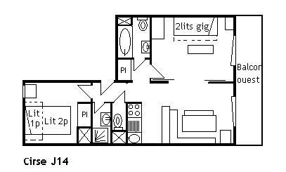 Appartement Cirse MRB170-J14 - Méribel Centre 1600 