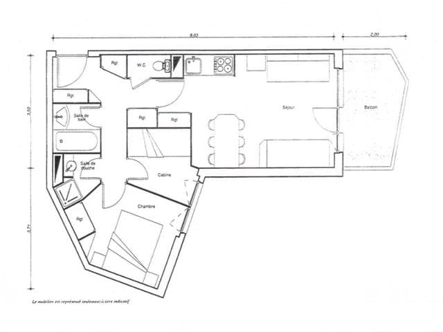 Appartement rénové 3P - 2 chambres - Quartier Falaise - 6-7 personnes FR-1-634-13 - Avoriaz