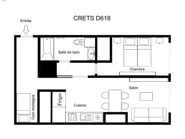 Appartements Residence Les Crets - Méribel Mottaret 1850