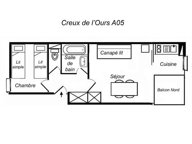 Appartements CREUX DE L OURS A - Méribel Mottaret 1850