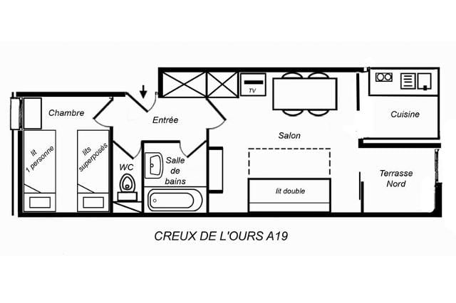 Appartements CREUX DE L OURS A - Méribel Mottaret 1850