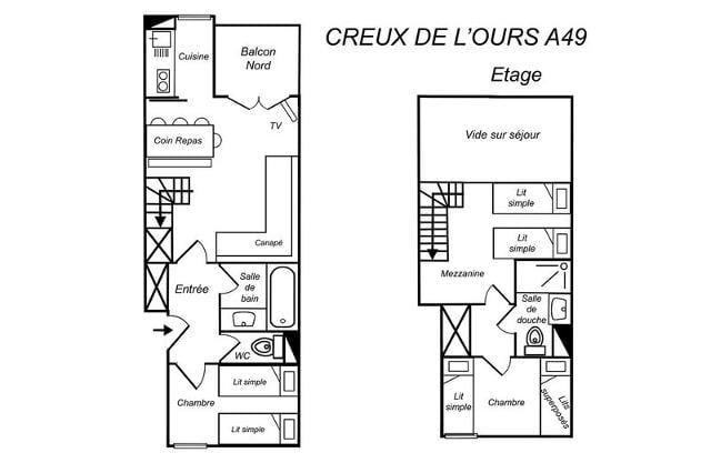 Appartements CREUX DE L OURS A - Méribel Mottaret 1850