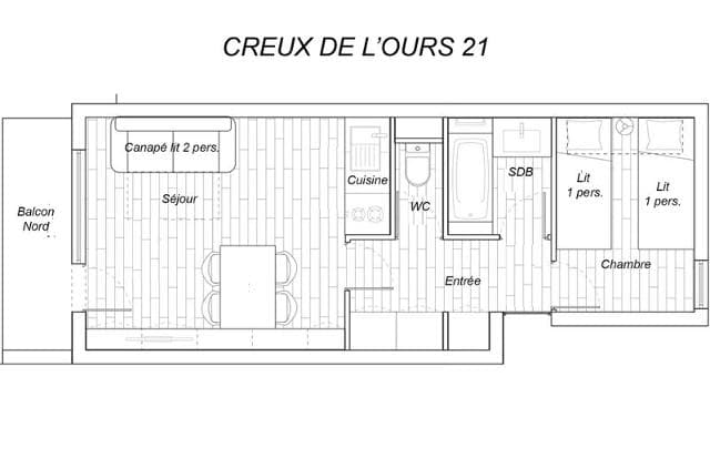 Appartements CREUX DE L OURS C - Méribel Mottaret 1850