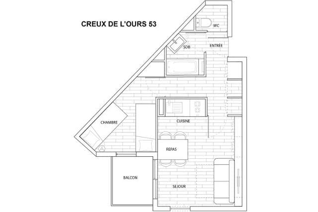 Appartements CREUX DE L OURS C - Méribel Mottaret 1850