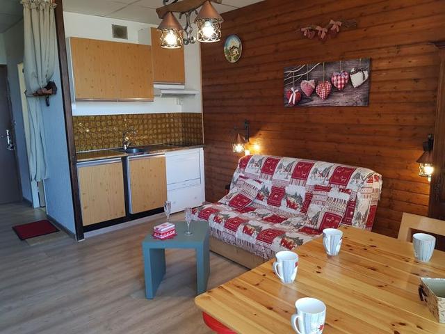 Studio cabine 4 pers, proche pistes, animaux ok, balcon, kit ski FR-1-636-175 - Orcières Merlette 1850