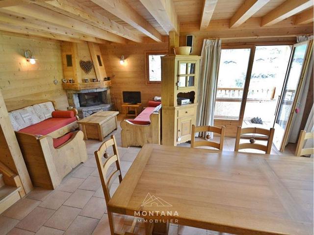 Triplex 8 pers. en Chalet Traditionnel, Pied des Pistes, Terrasse, Balcon, Parking FR-1-458-164 - Le Grand Bornand