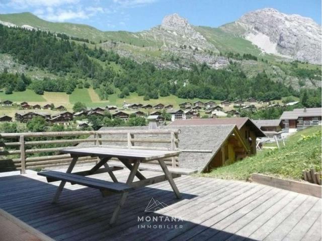 Triplex 8 pers. en Chalet Traditionnel, Pied des Pistes, Terrasse, Balcon, Parking FR-1-458-164 - Le Grand Bornand