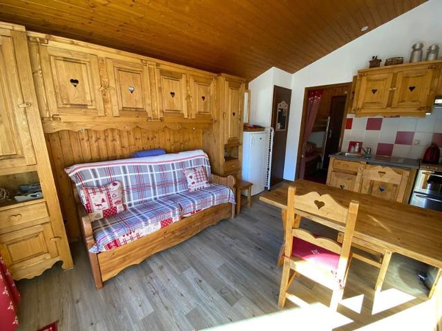 Studio 4 pers. sur les pistes avec balcon et parking FR-1-459-193 - La Clusaz