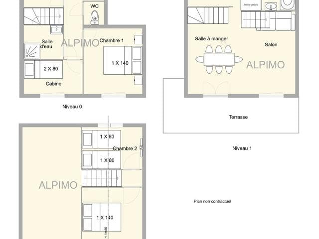 Appartement Hauteluce, 4 pièces, 8 personnes - Hauteluce