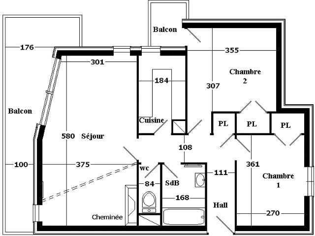 Appartement La Clusaz, 3 pièces, 4 personnes - La Clusaz