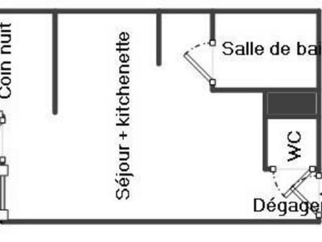 Studio cabine cosy avec balcon, au pied des pistes et des commerces. FR-1-340-267 - Chamrousse