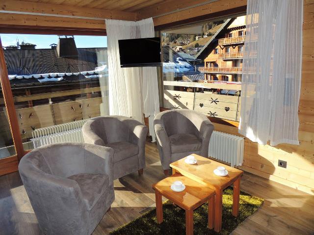 Appartement rénové, proche pistes, balcon, 3 chambres, parking, Wifi inclus FR-1-598-132 - Les Gets