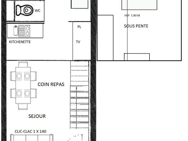 Studio confortable avec alcôve, pour 6 pers, Les Saisies, proche commerces FR-1-594-313 - Les Saisies