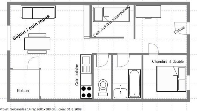 Appartement Soldanelles ELLES16 - Vallandry