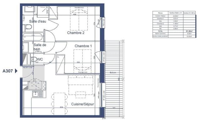 Appartement Lumi G470 - Valmorel