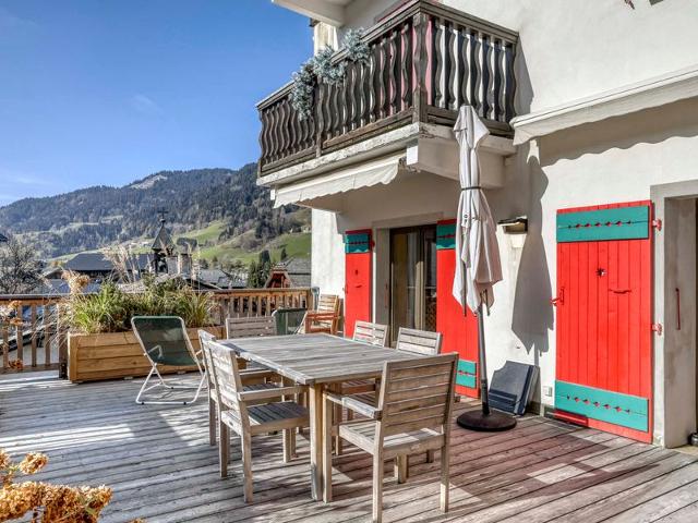 Appartement au cœur de Megève avec terrasse, cheminée, 3 chambres, wifi et linge inclus FR-1-453-311 - Megève