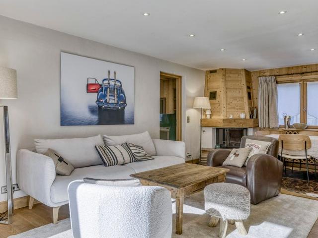 Appartement au cœur de Megève avec terrasse, cheminée, 3 chambres, wifi et linge inclus FR-1-453-311 - Megève