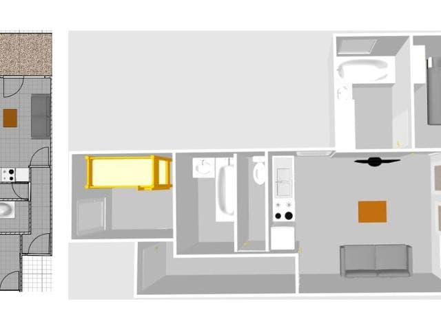 Appartement lumineux 6 pers, 2 sdb, wifi, garage, proche pistes et centre, casier à skis, animaux ok - Val d’Isère Centre