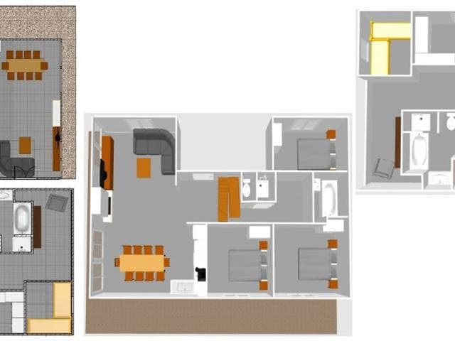 Appartement chalet de luxe à Val-d'Isère avec garage, balcon et wifi, à proximité des pistes FR-1-69 - Val d’Isère Le Châtelard