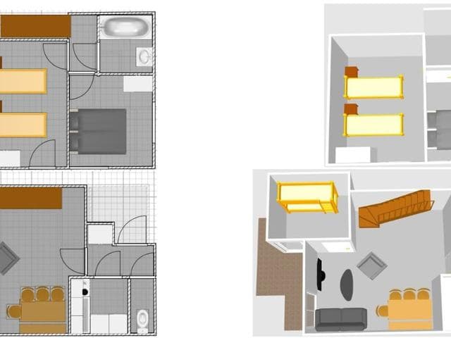 Duplex 4 pièces avec WiFi, parking et animaux acceptés FR-1-694-139 - Val d’Isère Centre