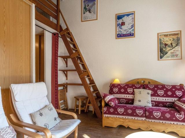 Charmant studio avec cabine et mezzanine à Val-d'Isère, WIFI, balcon sud, 6 pers. FR-1-694-308 - Val d’Isère Centre